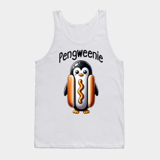 Penguin Hotdog in a Bun, a Pengweenie Tank Top